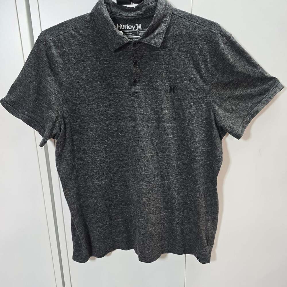 Hurley Polo Shirt Charcoal Gray